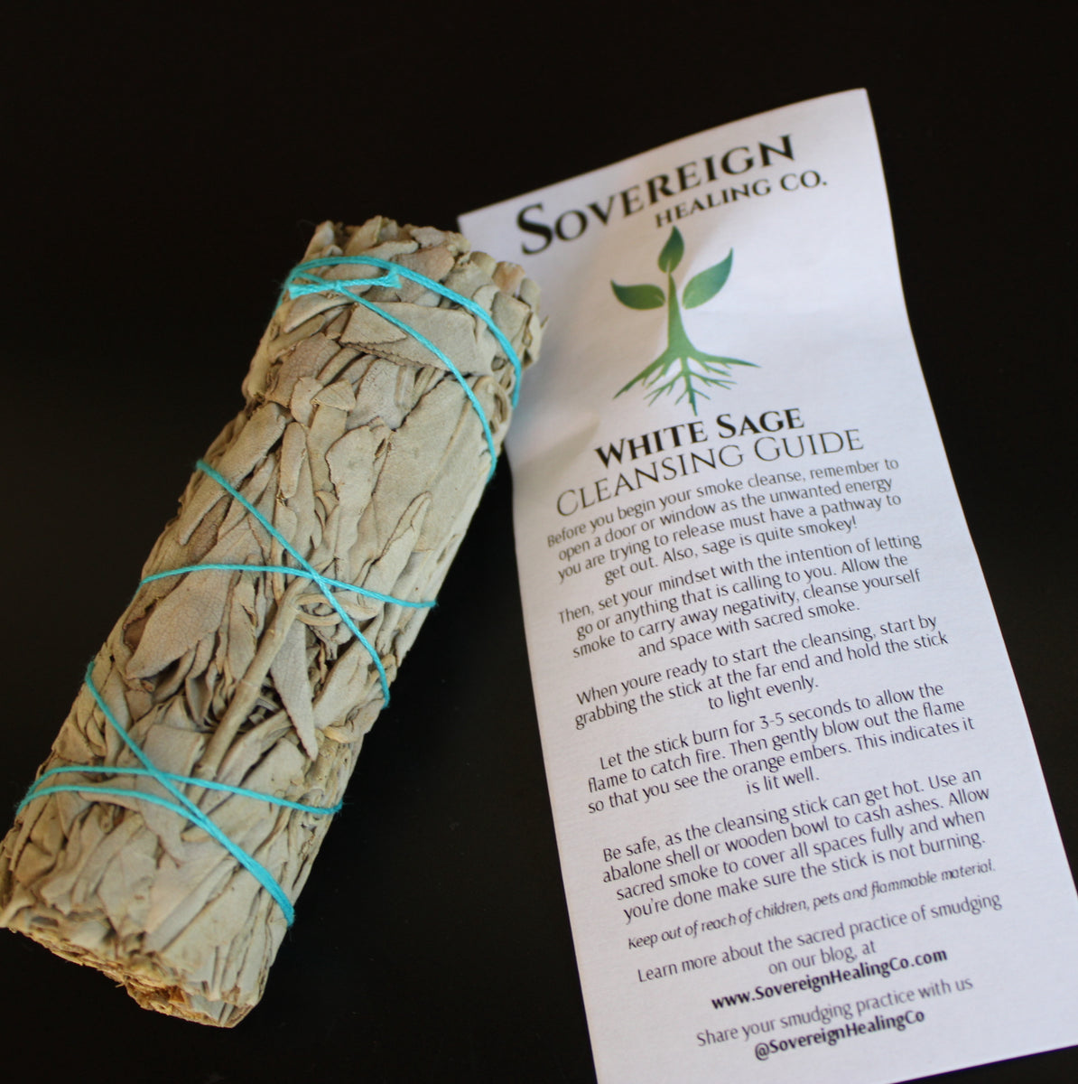 White Sage | Smudge Stick & Cleansing Guide – Sovereign Healing