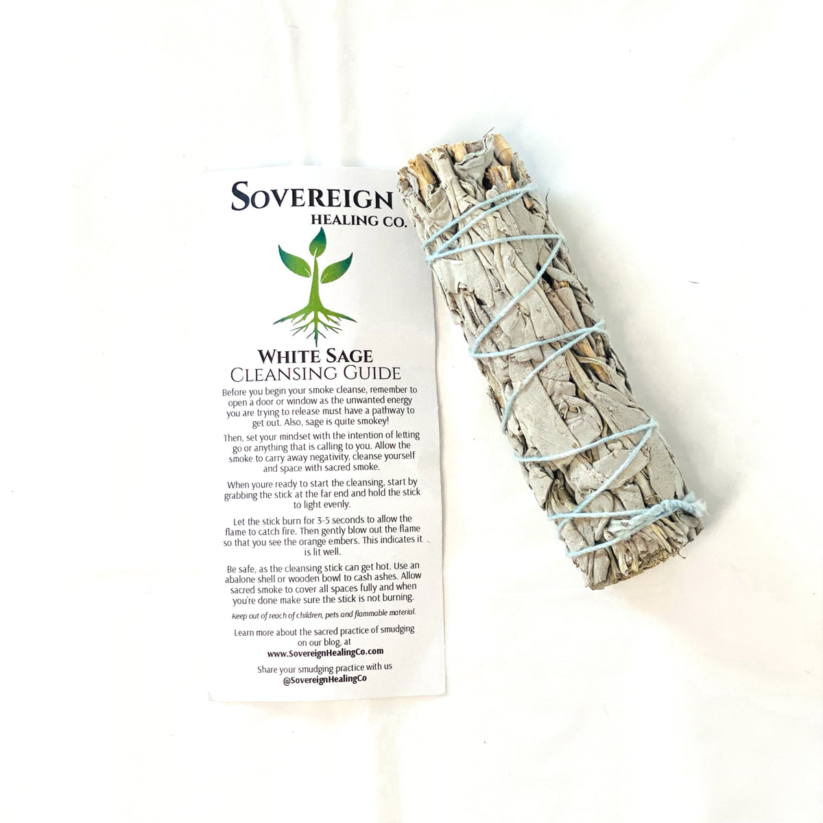 White Sage | Smudge Stick & Cleansing Guide