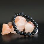 Gemstone Bracelet | Onyx + Lava Stone